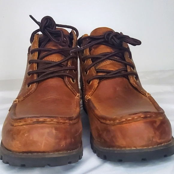 Timberland  Unisex Size Men7M/Women9M -Brown Leather Boots Durable Construction - Picture 4 of 11